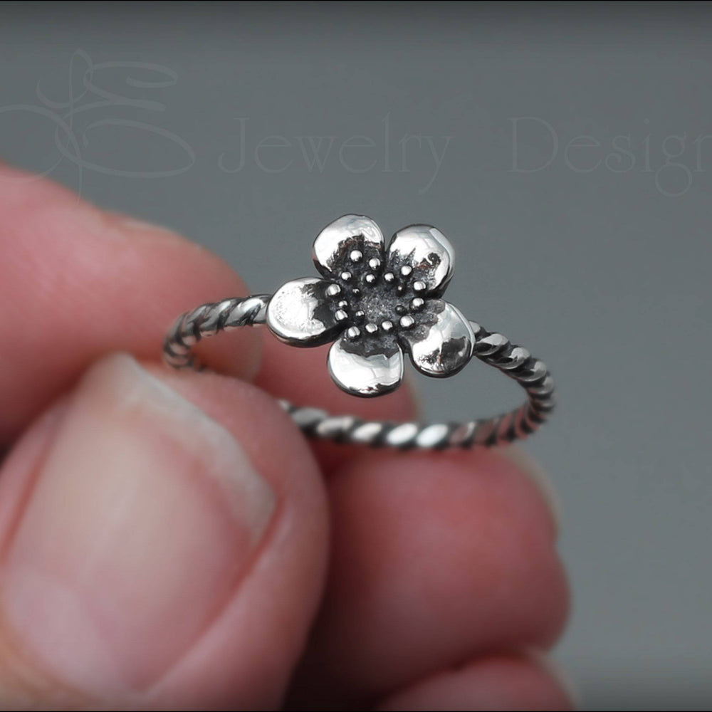
                  
                    Size 7 - Sterling Plum Blossom Ring - LE Jewelry Designs
                  
                