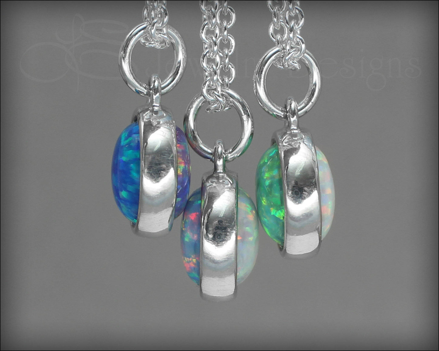 Reversible Opal Necklace (choose 2 colors) - LE Jewelry Designs