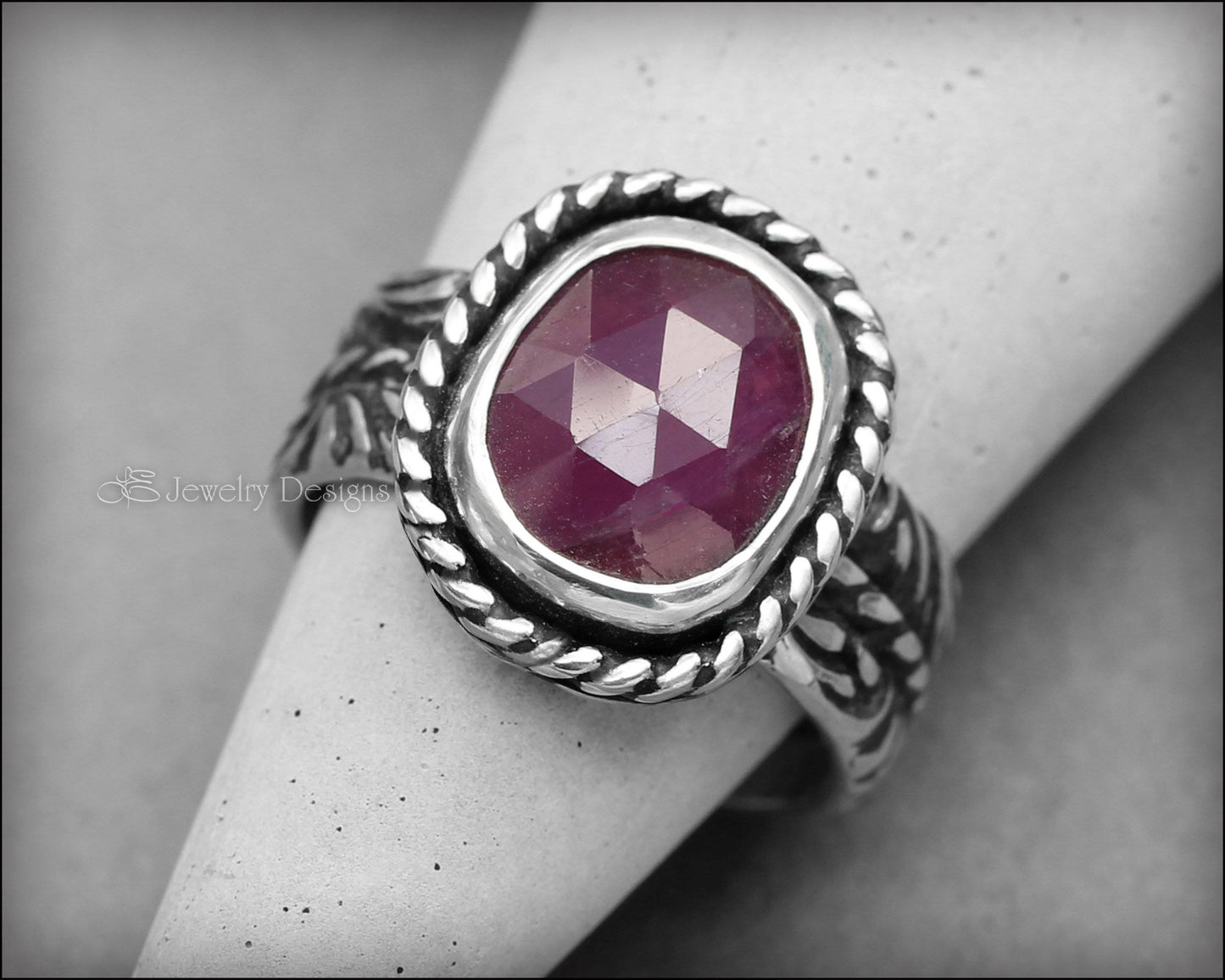 Pink Rose Cut Sapphire Ring - LE Jewelry Designs