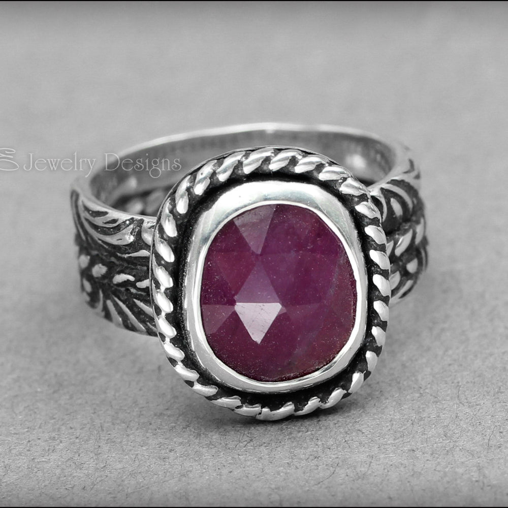 
                  
                    Pink Rose Cut Sapphire Ring - LE Jewelry Designs
                  
                