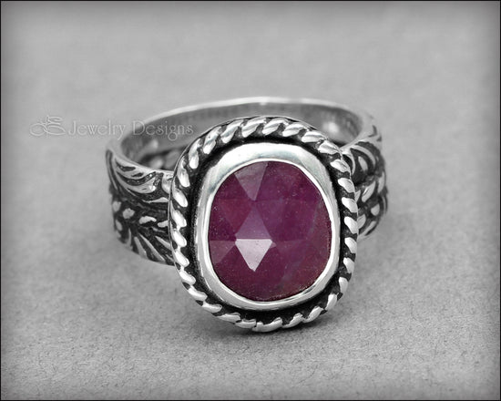 Pink Rose Cut Sapphire Ring - LE Jewelry Designs
