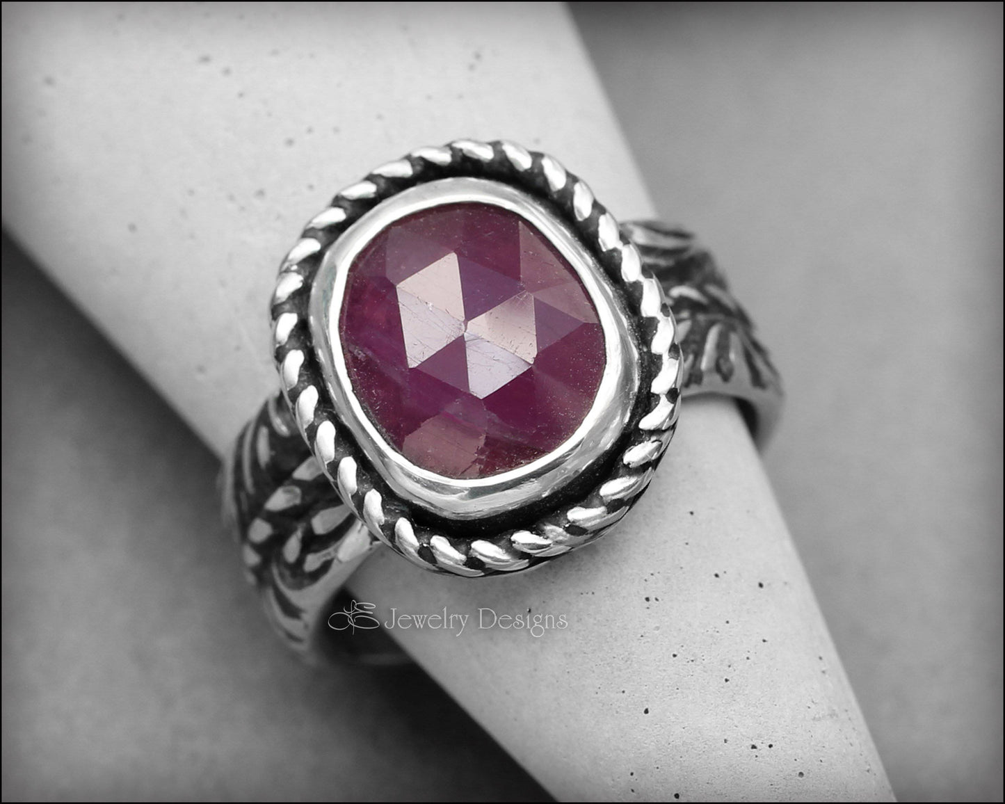 Pink Rose Cut Sapphire Ring - LE Jewelry Designs
