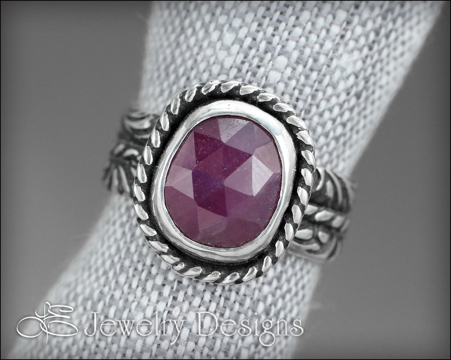 Pink Rose Cut Sapphire Ring - LE Jewelry Designs