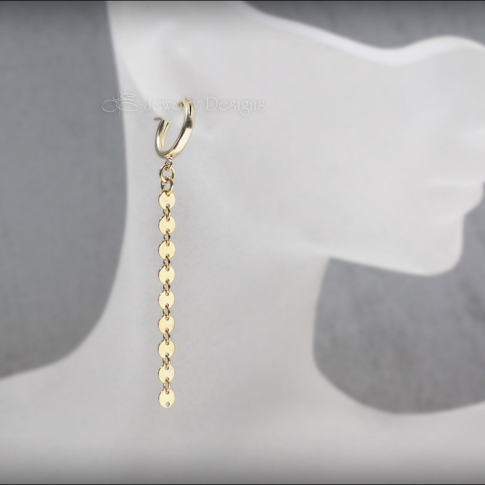 
                  
                    Sequin Chain Hoop Earrings (sterling, 14k gold-filled) - LE Jewelry Designs
                  
                