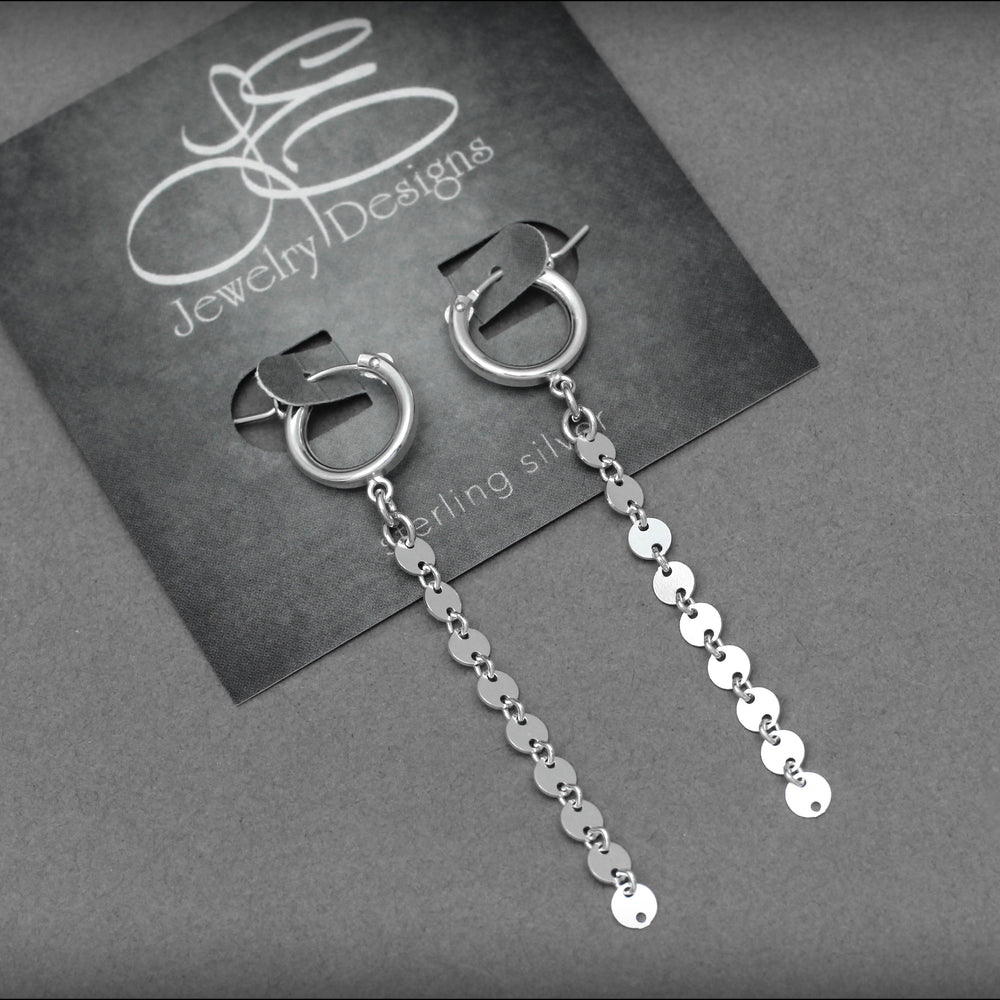 
                  
                    Sequin Chain Hoop Earrings (sterling, 14k gold-filled) - LE Jewelry Designs
                  
                