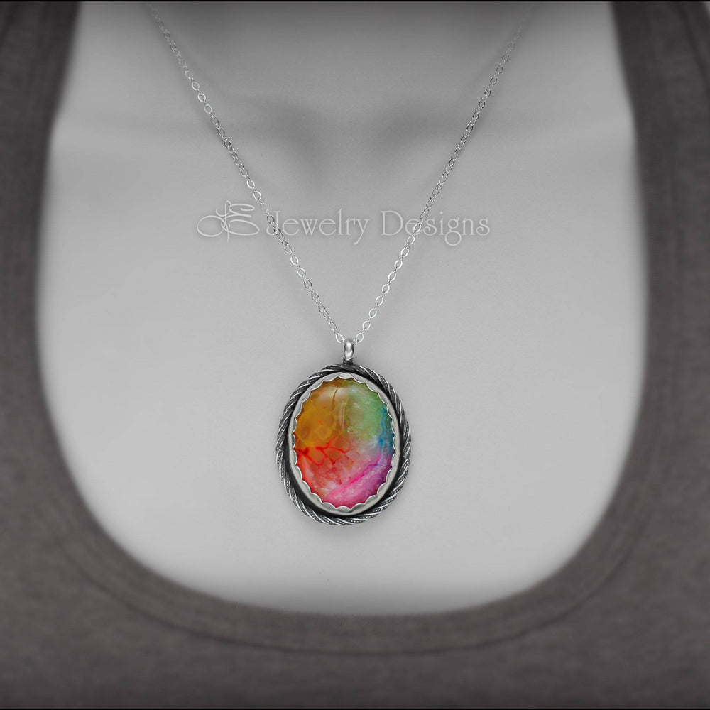 Solar Rainbow Quartz - Necklace #3 - LE Jewelry Designs