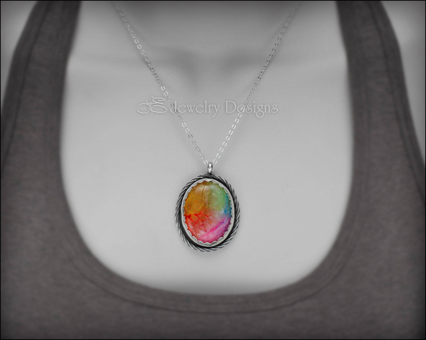 Load image into Gallery viewer, Solar Rainbow Quartz - Necklace #3 - LE Jewelry Designs
