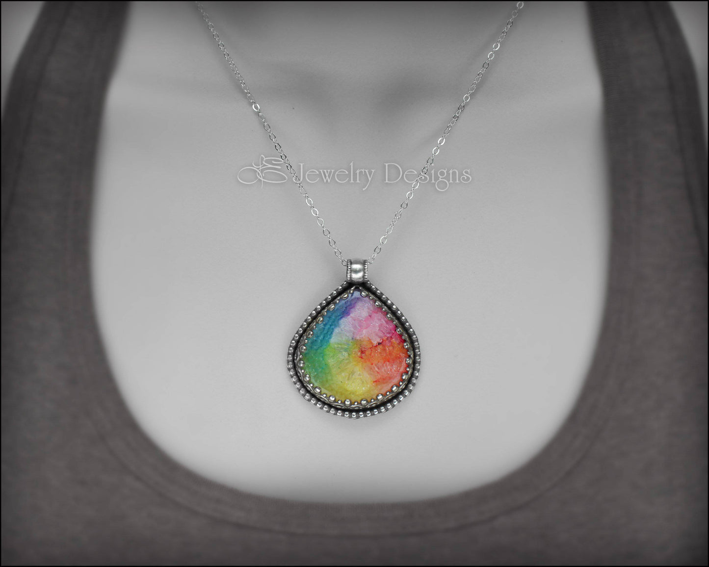 Solar Rainbow Quartz - Necklace #4 - LE Jewelry Designs