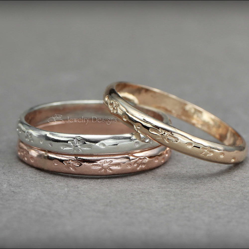 
                  
                    Starry Night Bands - (Sterling, Gold) - LE Jewelry Designs
                  
                