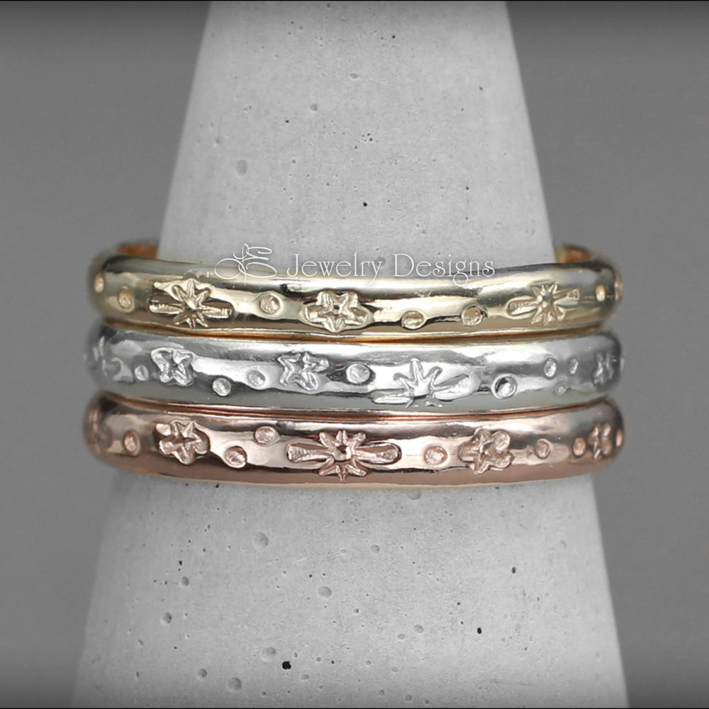 
                  
                    Starry Night Bands - (Sterling, Gold) - LE Jewelry Designs
                  
                