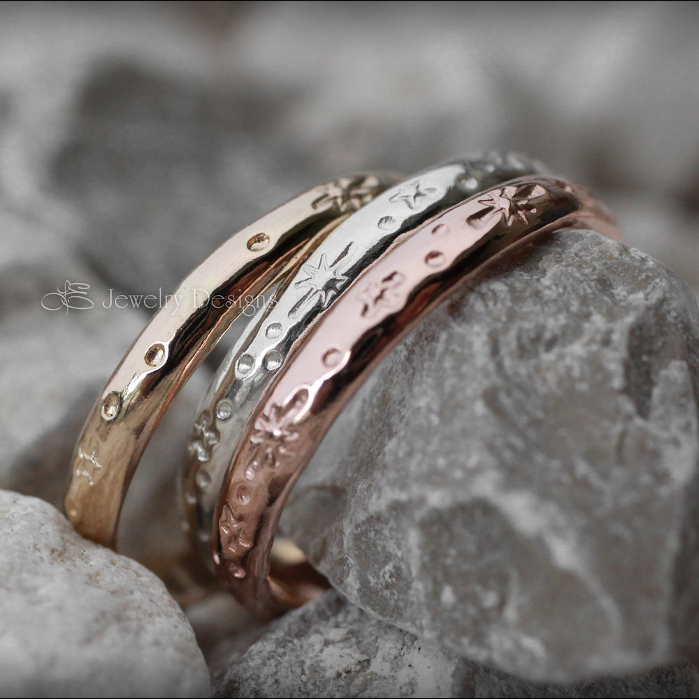 
                  
                    Starry Night Bands - (Sterling, Gold) - LE Jewelry Designs
                  
                