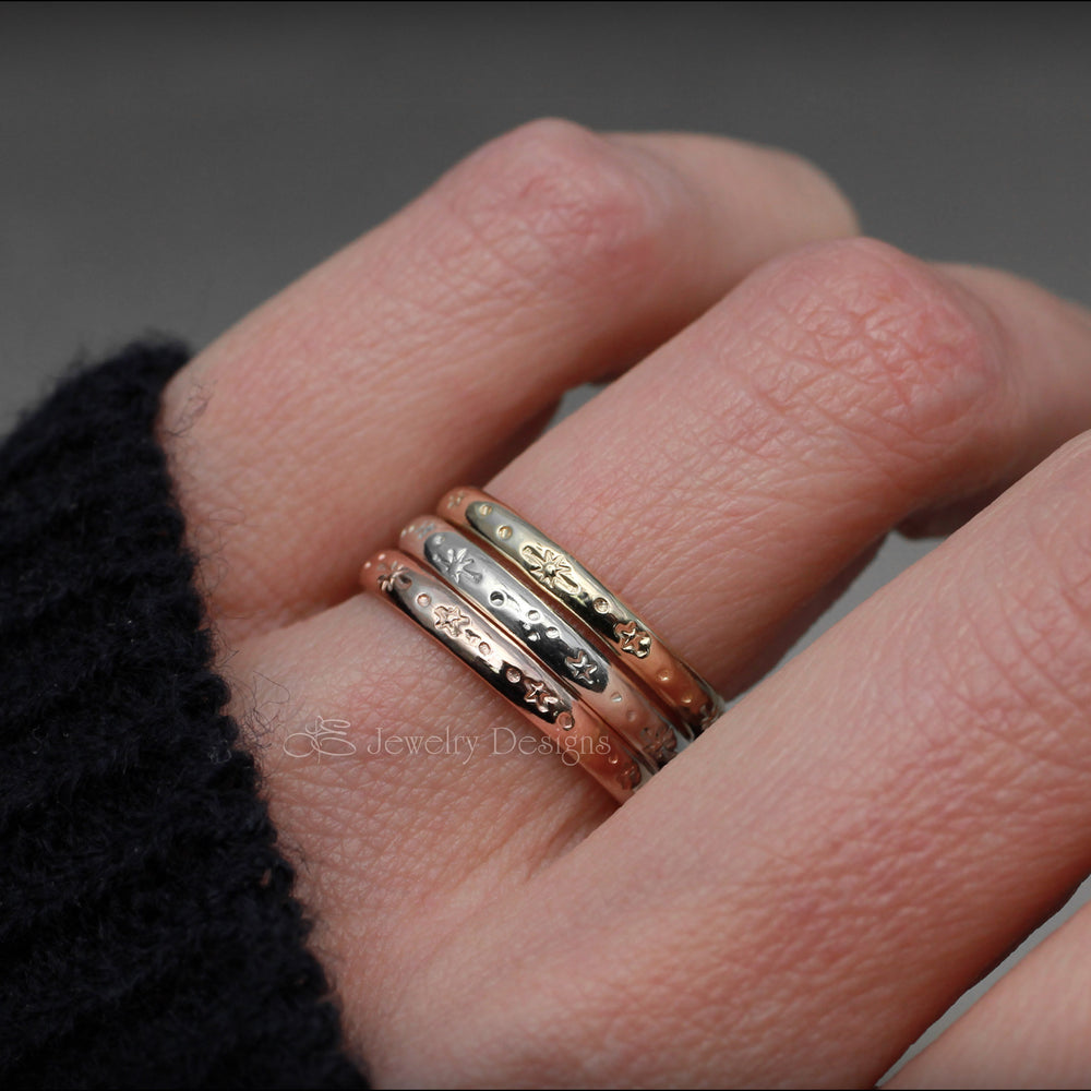 
                  
                    Starry Night Bands - (Sterling, Gold) - LE Jewelry Designs
                  
                