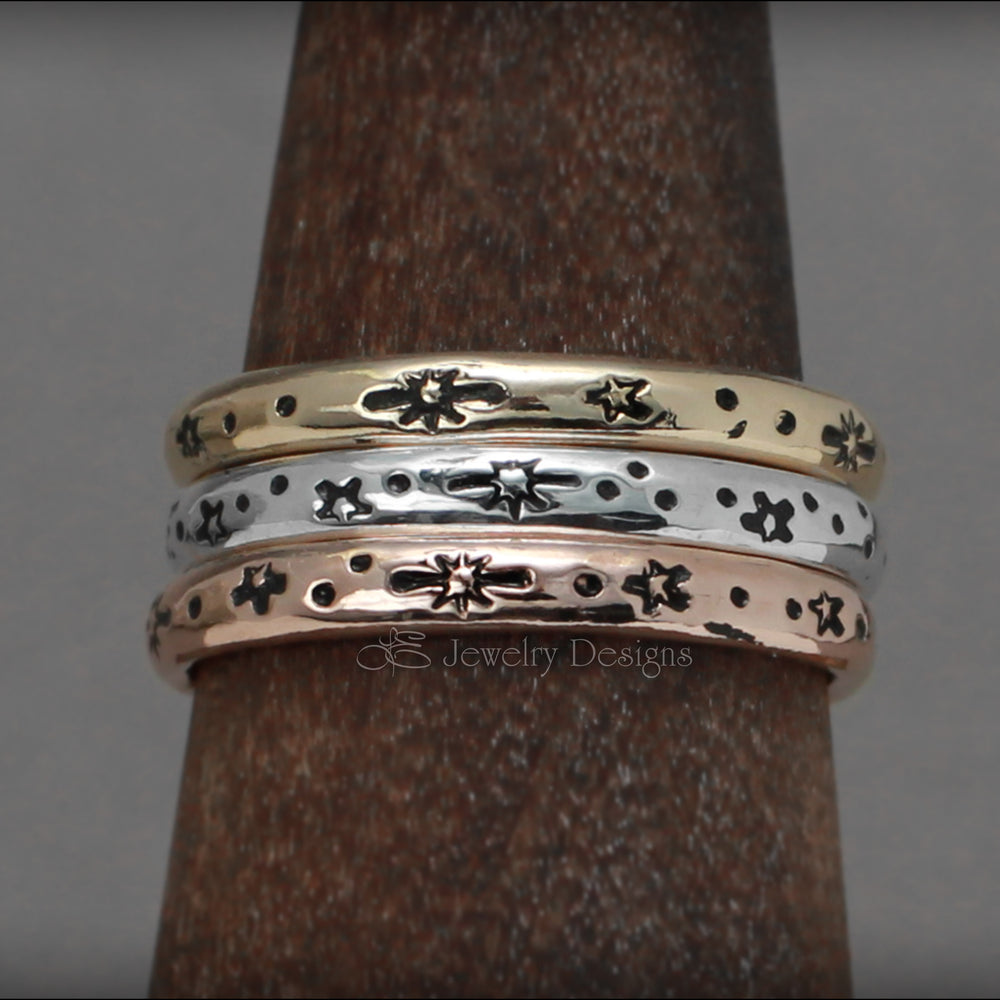 
                  
                    Starry Night Bands - (Sterling, Gold) - LE Jewelry Designs
                  
                