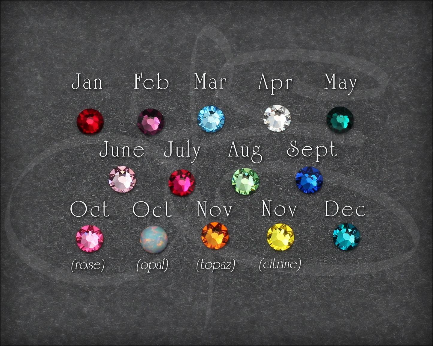 Three Birthstone or Opal Ring - LE Jewelry Designs
