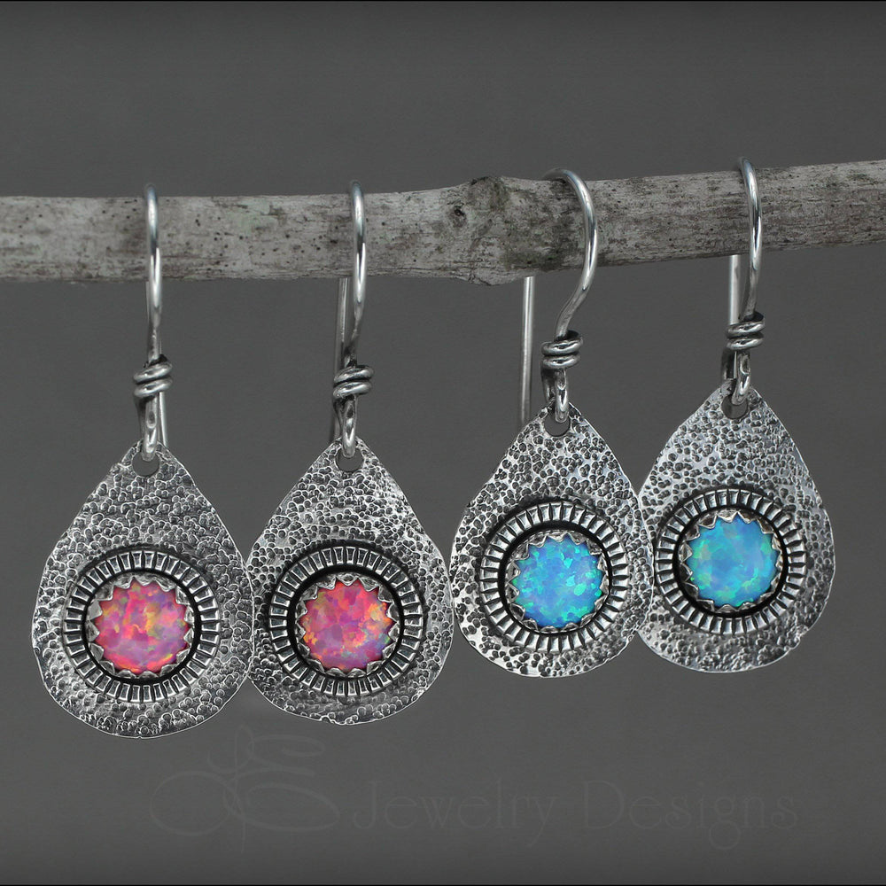 
                  
                    Artisan Opal Teardrop Earrings - LE Jewelry Designs
                  
                