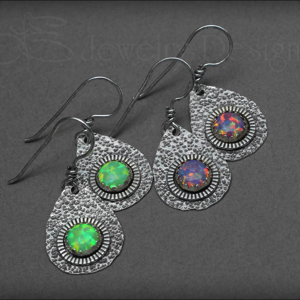 
                  
                    Artisan Opal Teardrop Earrings - LE Jewelry Designs
                  
                