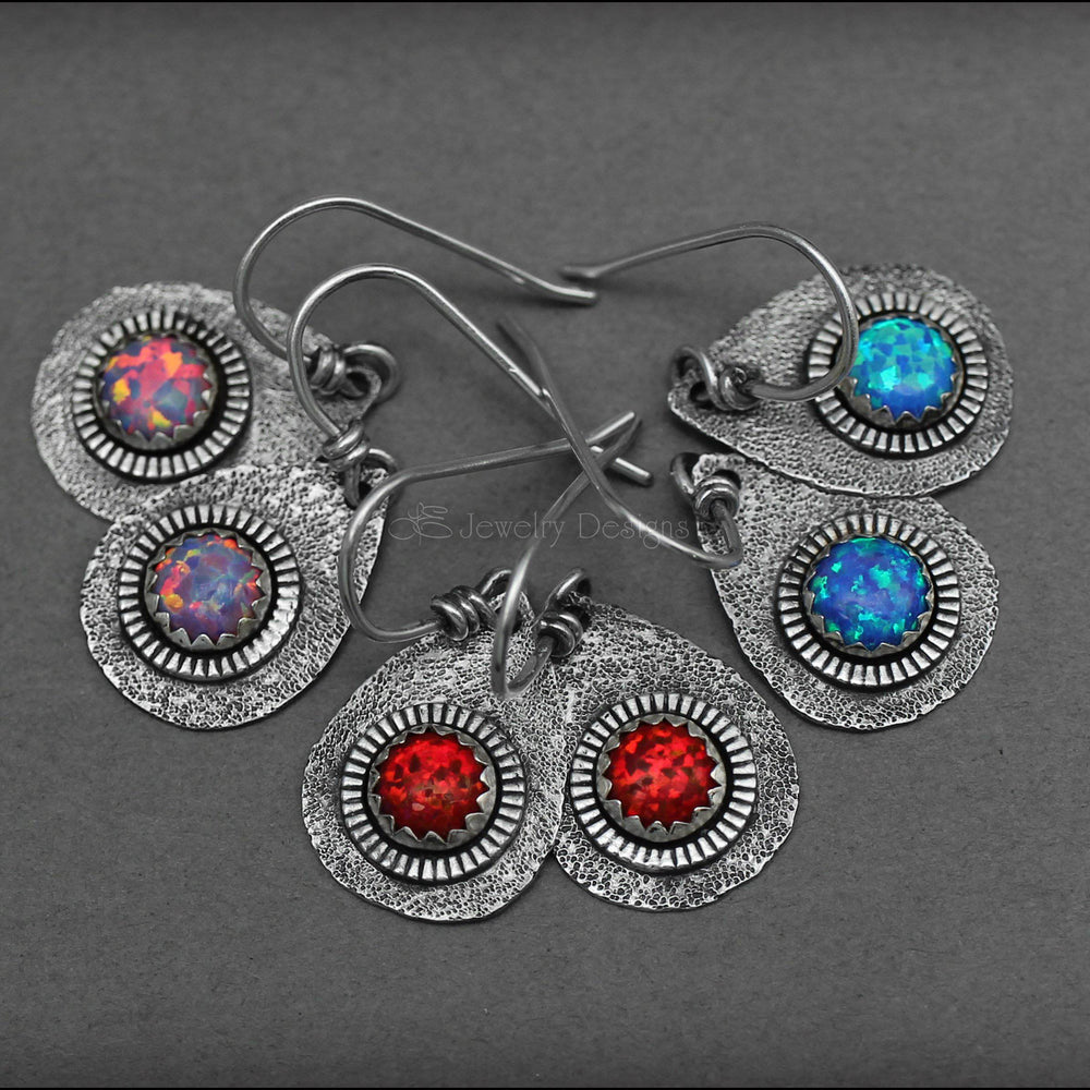 
                  
                    Artisan Opal Teardrop Earrings - LE Jewelry Designs
                  
                