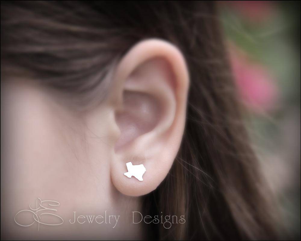 
                  
                    Texas Earrings - (sterling silver, 14k gold) - LE Jewelry Designs
                  
                