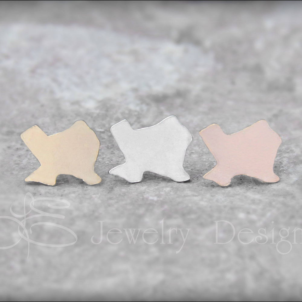 
                  
                    Texas Earrings - (sterling silver, 14k gold) - LE Jewelry Designs
                  
                