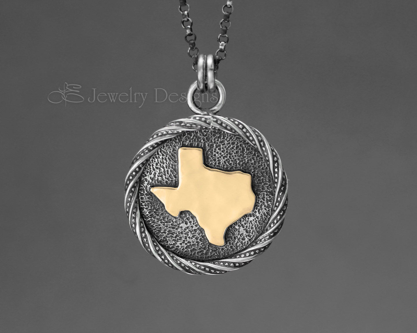 Sterling Texas Medallion Pendant - LE Jewelry Designs