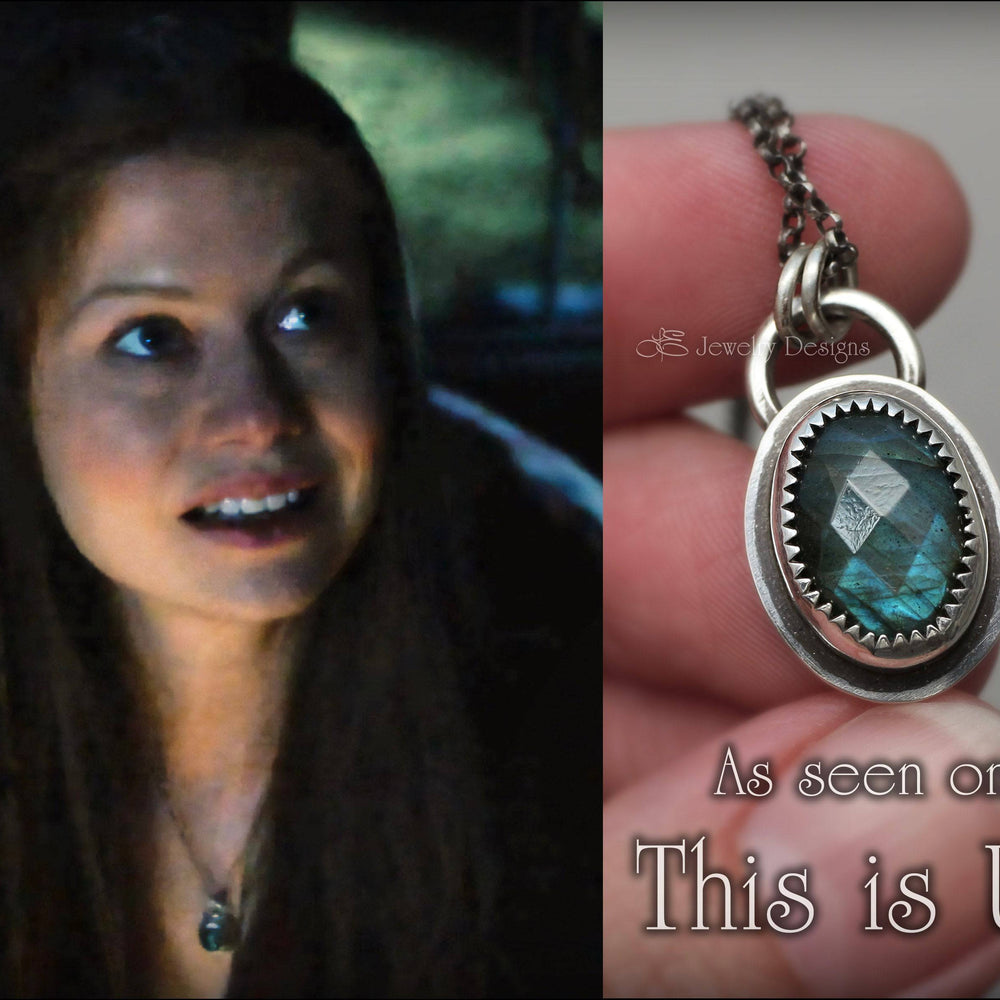Rose Cut Labradorite Artisan Necklace - LE Jewelry Designs