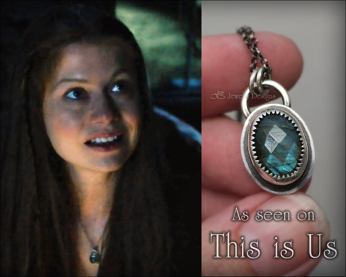 Rose Cut Labradorite Artisan Necklace - LE Jewelry Designs