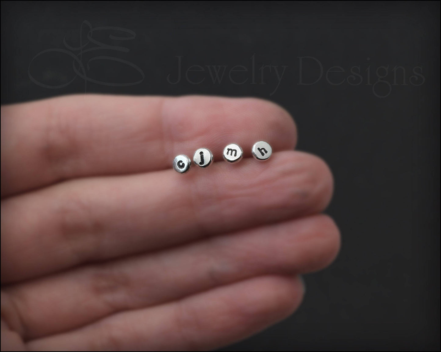 Initial Stud Earrings - LE Jewelry Designs