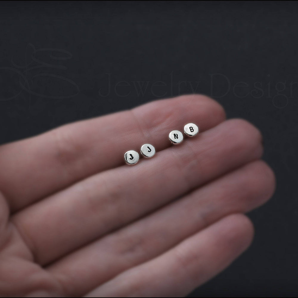 
                  
                    Initial Stud Earrings - LE Jewelry Designs
                  
                