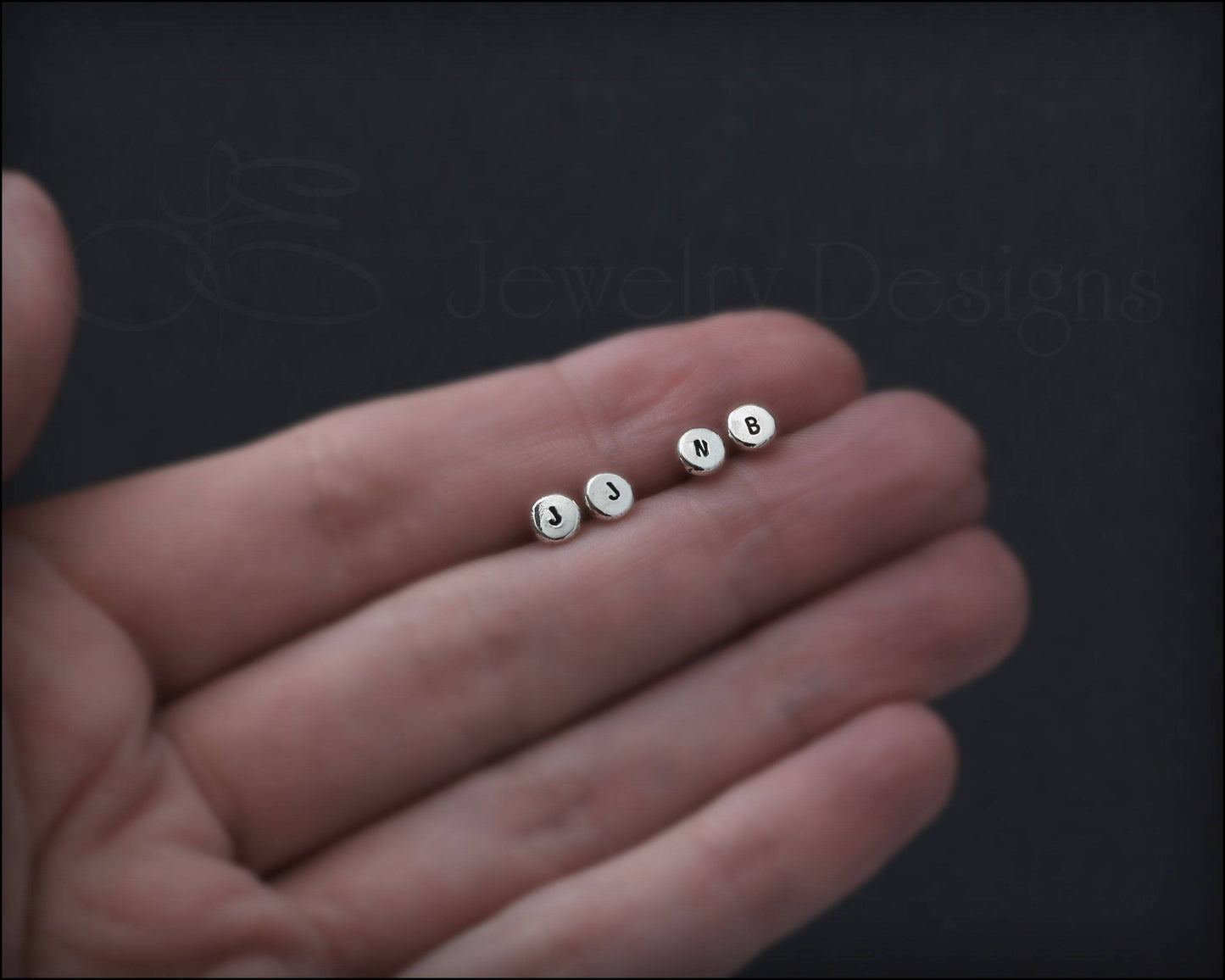 Initial Stud Earrings - LE Jewelry Designs