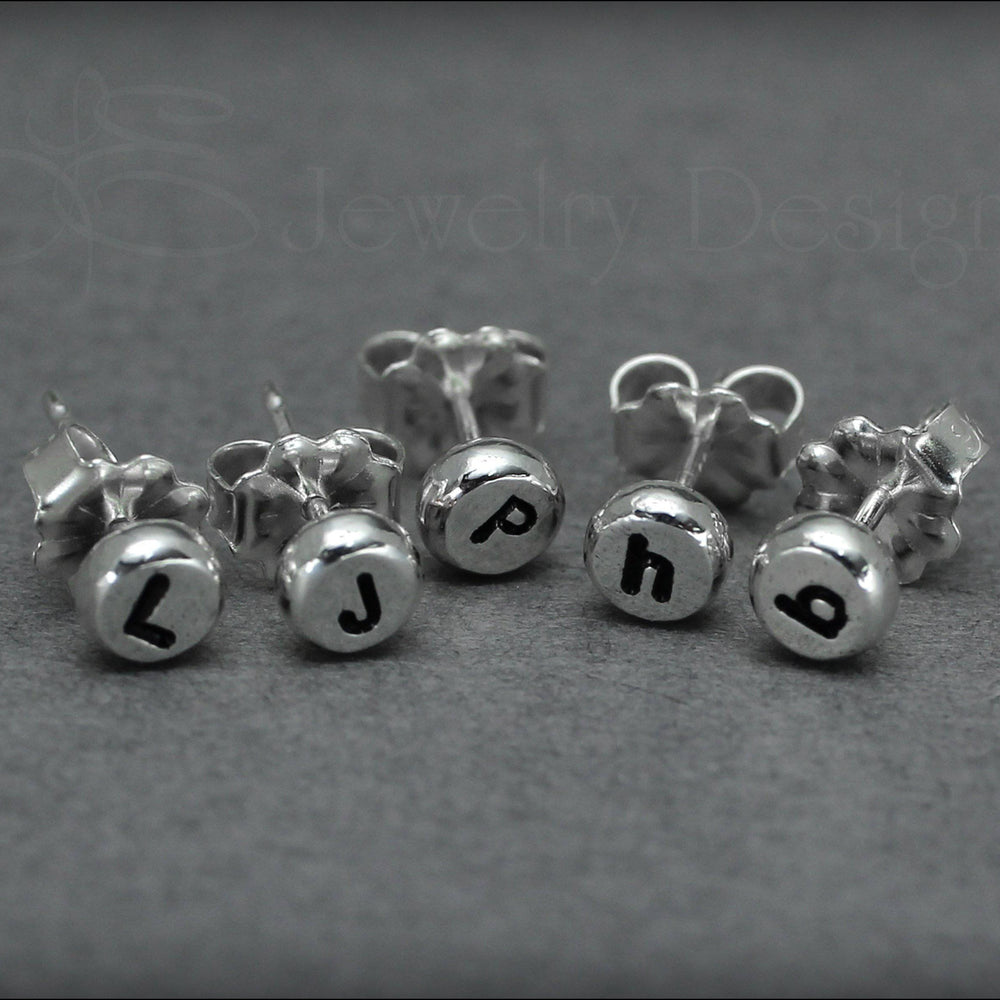 
                  
                    Initial Stud Earrings - LE Jewelry Designs
                  
                