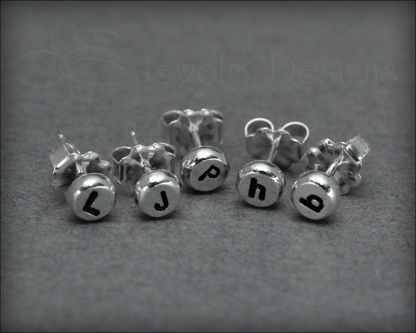 Initial Stud Earrings - LE Jewelry Designs