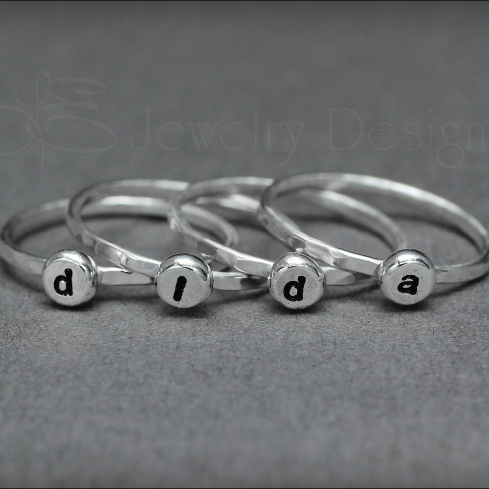 
                  
                    Tiny Initial Ring - LE Jewelry Designs
                  
                
