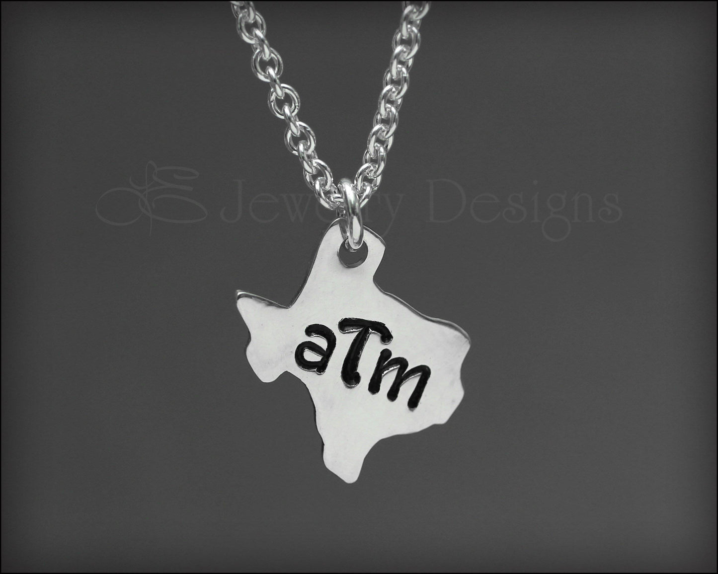 Tiny Sterling Silver Texas Necklace - LE Jewelry Designs