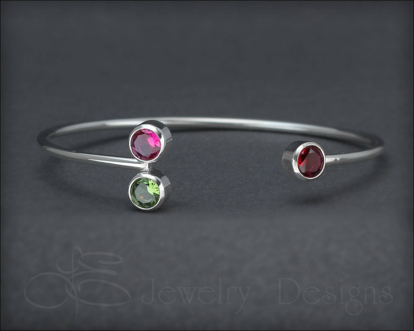 Triple Birthstone Bracelet - LE Jewelry Designs