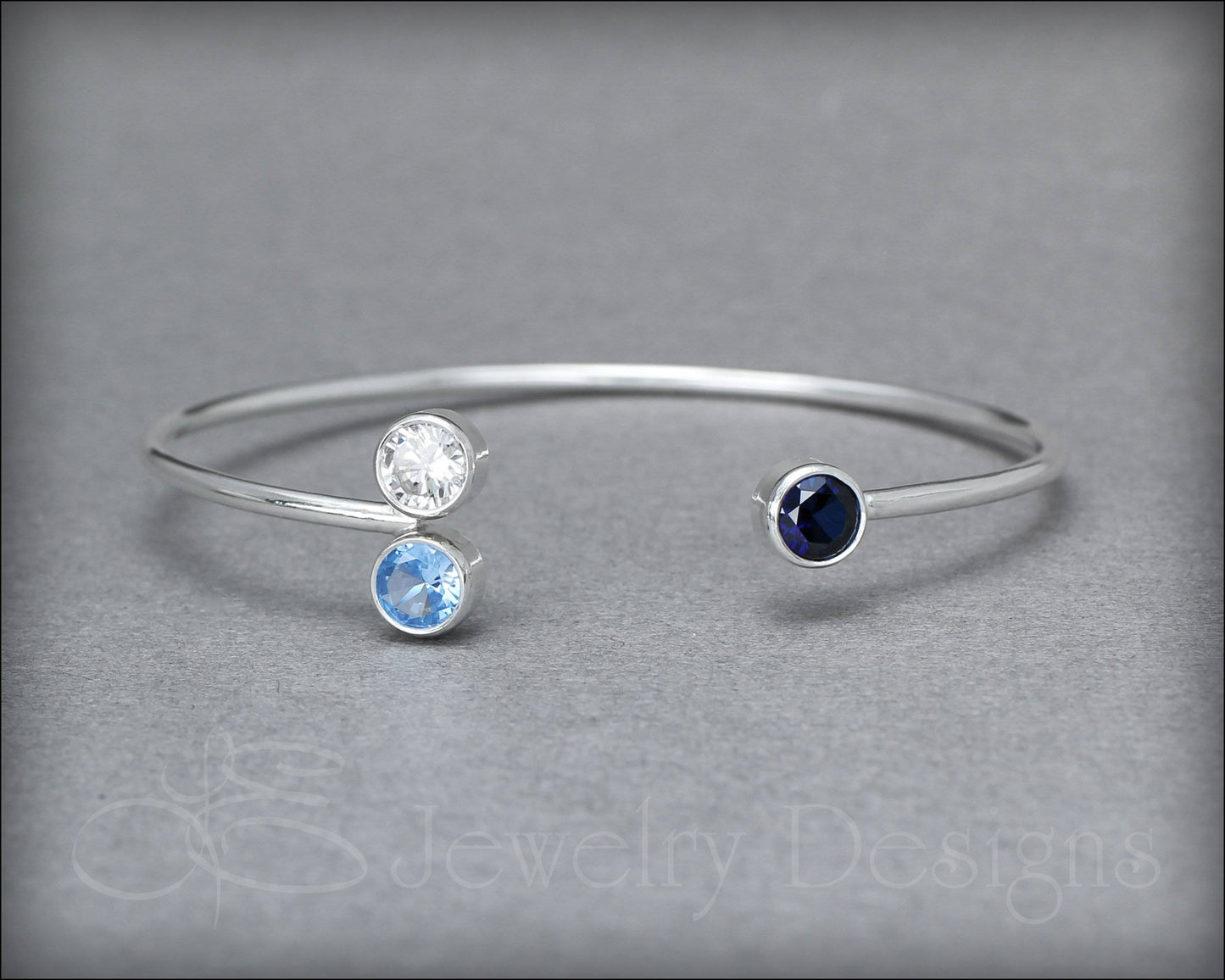 Load image into Gallery viewer, Triple Birthstone Bracelet - LE Jewelry Designs
