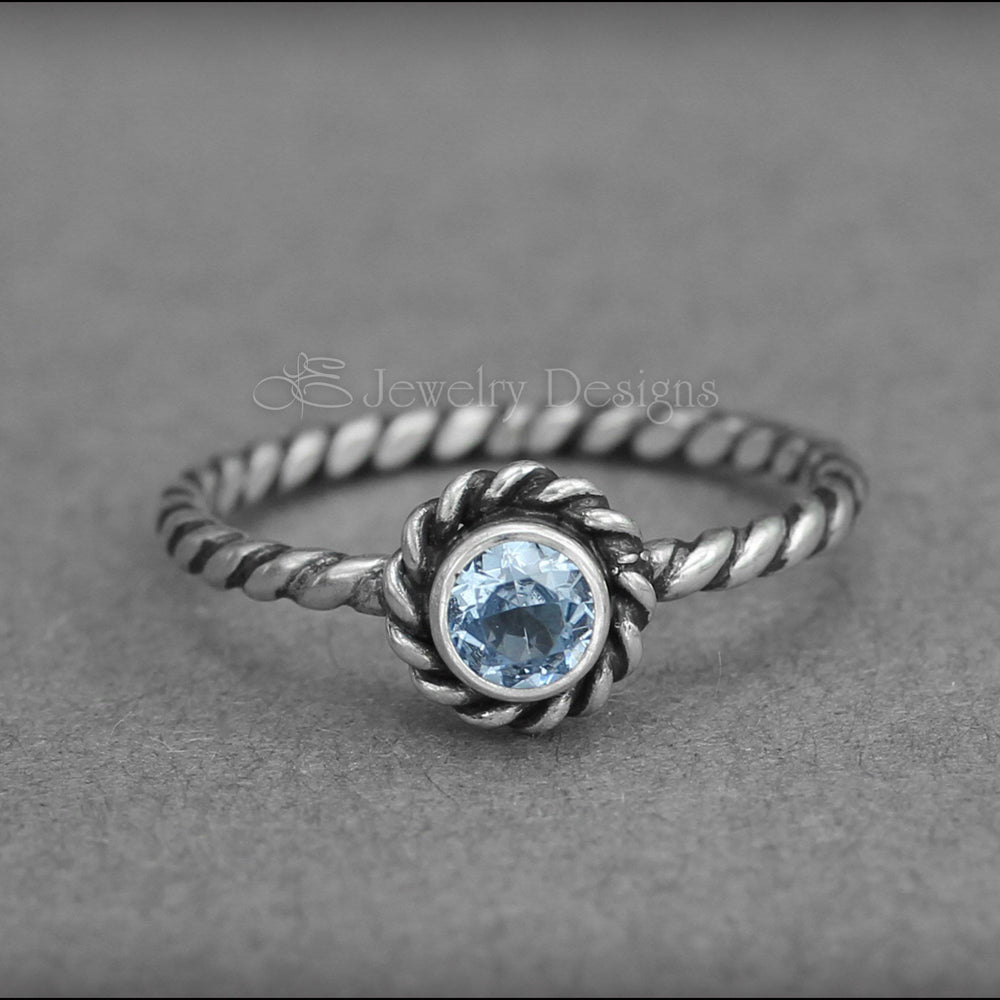 
                  
                    Size 6.5 - Sterling Aquamarine Ring - LE Jewelry Designs
                  
                