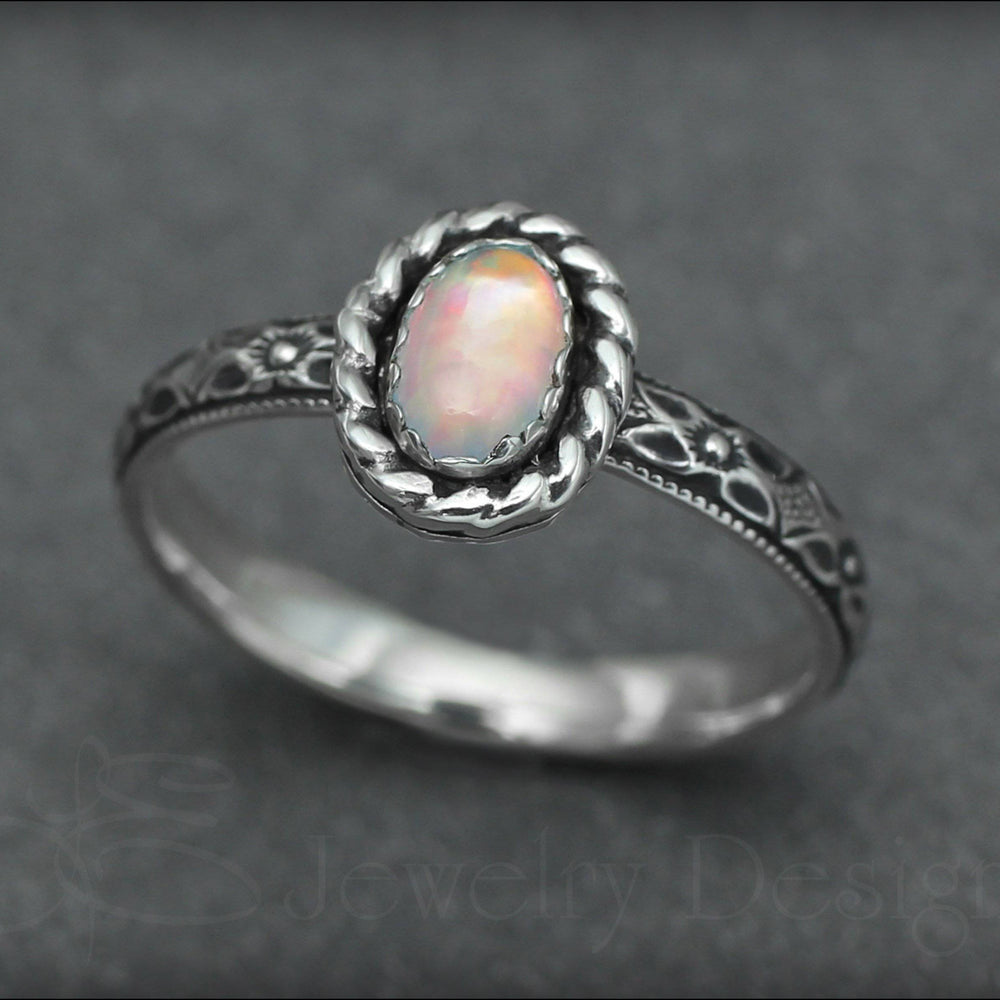 
                  
                    Vintage Style Opal Ring (choose color) - LE Jewelry Designs
                  
                